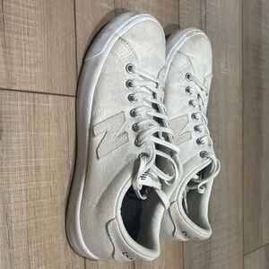 New Balance Off-White Canvas Sneakers